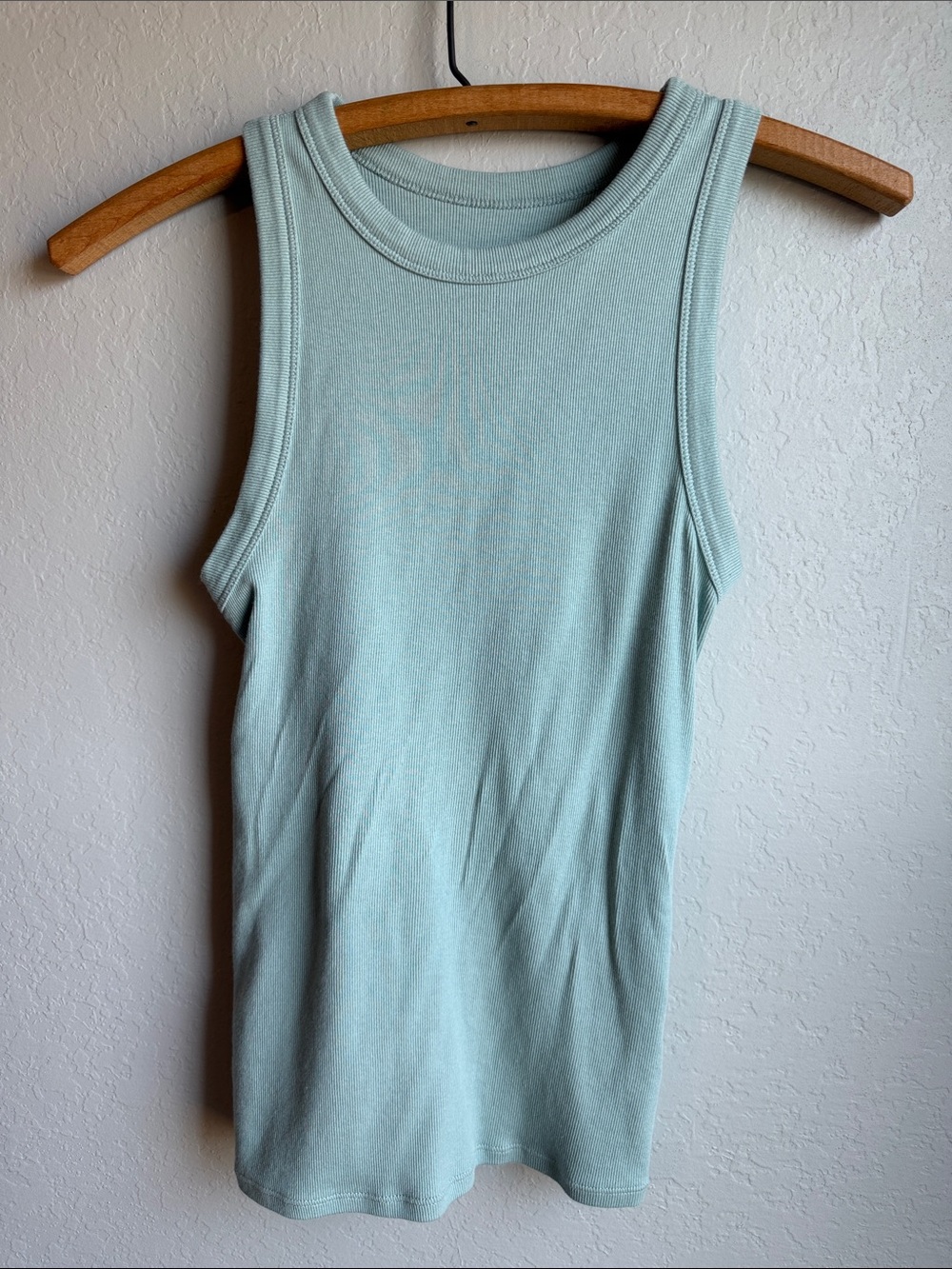 Ribbed Tank- Ice Blue